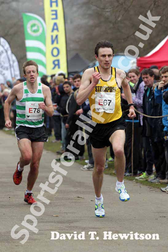 Patrick martin (Stockport) during the National Mens12 Stage Relay.